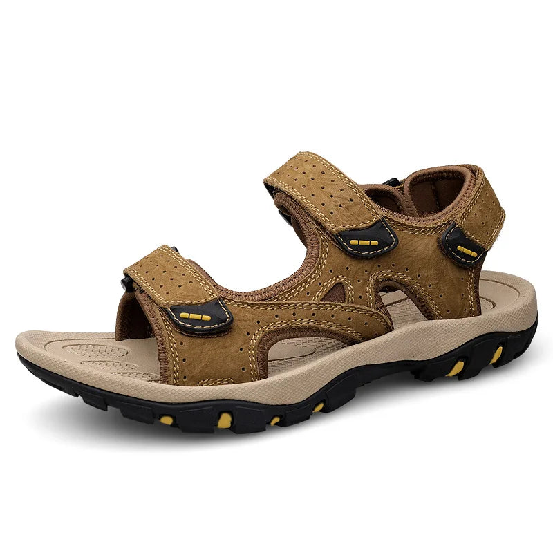 2023 New Men's Male Summer Sandal Fashion Hollow Out Sandals Best Sellers In Leather Beach Cool Sandals Men's Casual Sandal  Amaijoin