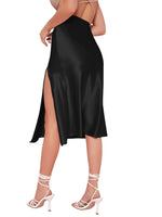 Load image into Gallery viewer, Women&#39;s Sexy Solid Thigh High Waist Swing Midi Skirt  Amaijoin
