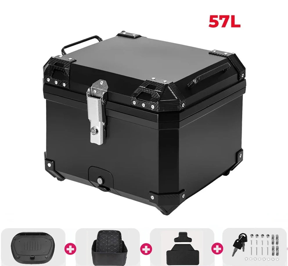 45L Motorcycle Helmet Box Universal Top Tail Rear Luggage Storage Tool Cases Lock For BMW R1200GS R1250GS R1200GS 1200 GS LC ADV  Amaijoin