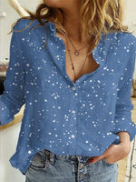 Load image into Gallery viewer, Elegant Cotton Linen Shirts Women Casual Solid Button Lapel Blouses Shirts Spring Summer Long Sleeve Loose Tops Tunic Blusas  Amaijoin
