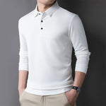 Load image into Gallery viewer, Men&#39;s Casual Waffle Polo T-shirt Breathable Comfortable Fashion Long Sleeve T-shirt  Amaijoin
