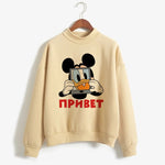 Load image into Gallery viewer, Sweatshirts Turtleneck Minnie Kawaii Cartoon  Anime Sweatshirt Disney Mickey Mouse Hoodie Clothes Girl Boy Top Hoodies  Amaijoin
