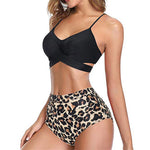 Load image into Gallery viewer, Bikinis Sets 2024 Sexy Women Sexy Leopard Print Bikini Set Push Up Bathing Swimwear High Waist Swimsuit 호0캉스 수영복 Bikini Mujer  Amaijoin
