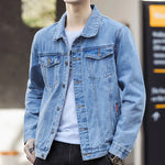 Load image into Gallery viewer, 2024 Jacket Men&#39;s Casual Cotton Black Denim Jaqueta Jeans Masculina Slim Washed Retro Classic Blue Jeans Coat Male Men Clothing  Amaijoin
