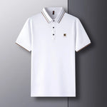 Load image into Gallery viewer, High end brand letter embroidery comfortable cotton men&#39;s short sleeve POLO shirt 2024 summer ice feeling casual businessT-shirt  Amaijoin
