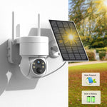 Load image into Gallery viewer, WiFi PTZ Camera Outdoor Wireless Solar IP Camera 4MP HD Built-in Battery Video Surveillance Camera Long Time Standby iCsee APP  Amaijoin
