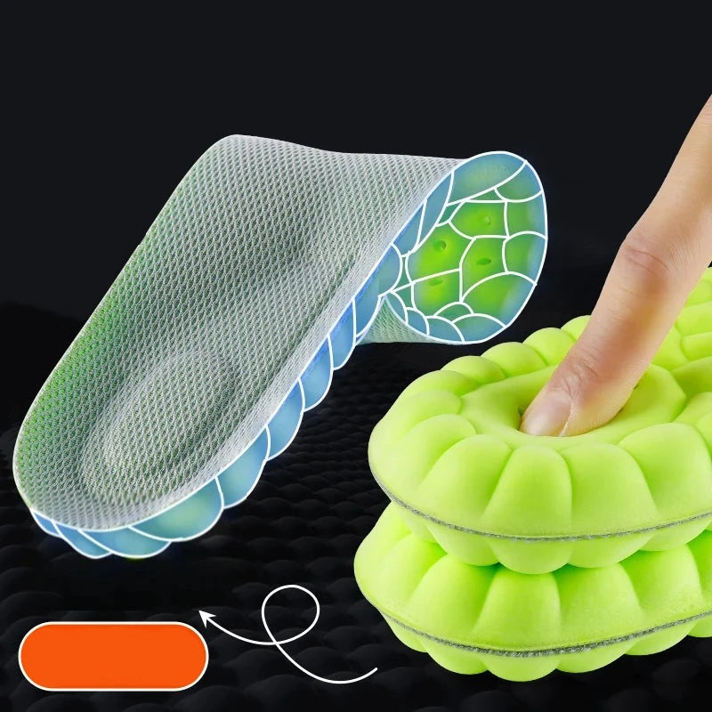 1Pair 4D Soft Plantar Fasciitis Insole Arch Support Orthopedic Inserts Shoes Insoles for Feet Sports Shock Absorption Shoe Pads  Amaijoin