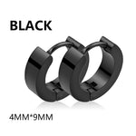 Load image into Gallery viewer, 9 pair Punk Black Multiple Styles Stainless Steel Stud Earrings For Men and Women Gothic Street Pop Hip Hop Ear Jewelry Gift  Amaijoin
