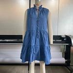 Load image into Gallery viewer, 2024 Spring/Summer Denim Dress Loose V-neck A-hem Strap Tank Top Sleeveless Denim Dress New Style Birthday Dress for Women YDL32  Amaijoin
