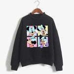 Load image into Gallery viewer, Sweatshirts Turtleneck Minnie Kawaii Cartoon  Anime Sweatshirt Disney Mickey Mouse Hoodie Clothes Girl Boy Top Hoodies  Amaijoin
