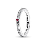 Load image into Gallery viewer, 100% 925 Sterling Silver Sparkling Pink Heart Wishbone Celestial Sun Moon Rings For Women Party Wedding Jewelry Fashion Ring Set  Amaijoin
