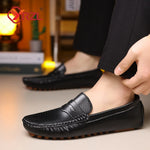 Load image into Gallery viewer, YRZL Men Leather Casual Shoes 2024 New Lightweight Breathable Slip-on Mens Driving Shoes Fashion Comfortable Loafers Moccasins  Amaijoin
