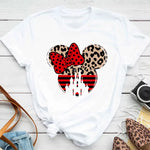 Load image into Gallery viewer, New T-shirts for Women Fashion Heart Minnie Print T Shirt Streetwear Clothes Kawaii Mickey Mouse Disney T Shirt Female Tops  Amaijoin
