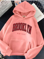 Load image into Gallery viewer, Hirsionsan American-style Letter Printed Women Sweatshirt Soft Casual Vintage Female Hoodies Winter Warm Fleece Girls Tops  Amaijoin
