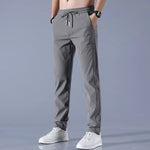 Load image into Gallery viewer, 2024 new Men&#39;s Ice Silk Trousers Solid Color Mid-Waist Loose Breathable Straight-Leg Casual Pants Thin Quick-Drying Sports Pants  Amaijoin
