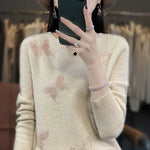 Load image into Gallery viewer, 2024 New Cashmere Sweater Women O-Neck Fashion Pullover Winter And Autumn Basic Cashmere Sweater Women  Amaijoin
