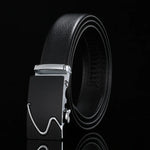 Load image into Gallery viewer, For Men Famous Work Business Black Cowskin PU Strap Men Leather Belt Metal Automatic Buckle Brand High Quality Luxury Belts  Amaijoin
