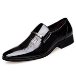 Load image into Gallery viewer, Luxury Business Oxford Leather Shoes Men Breathable Patent Leather Formal Shoes Plus Size Man Office Wedding Flats Male Black  Amaijoin
