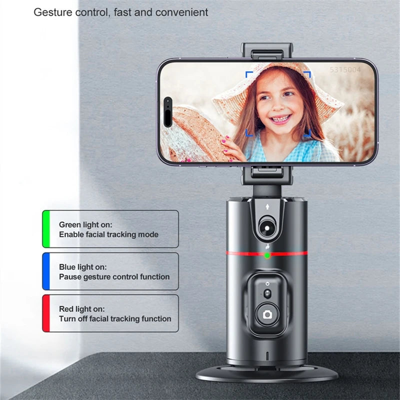 FANGTUOSI Stabilizer Smart Facial Tracking with Removable Fill Light Phone Stand Wireless Selfie Stick Tripod for Live Streaming  Amaijoin