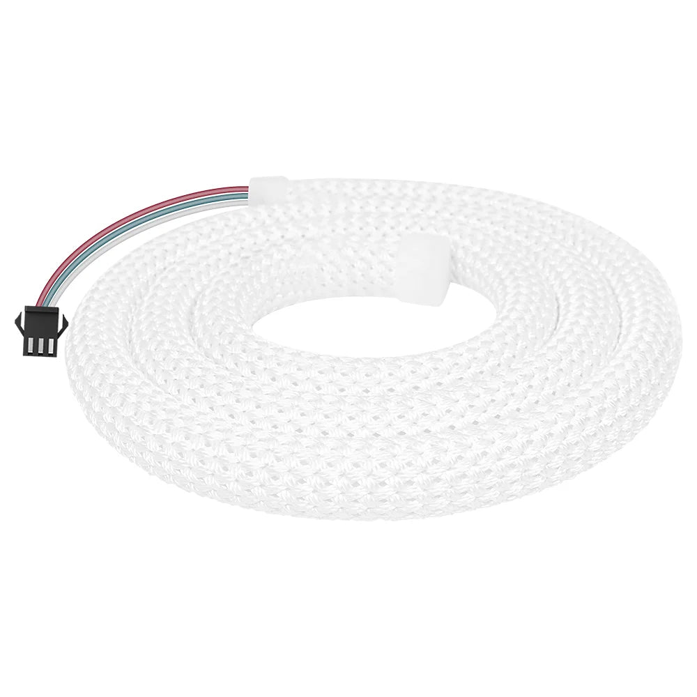 WS2812B WS2811 DC5V Round Reticulate Pattern Neon LED Strip 50Leds/m 360 Degree Smart RGBIC Flexible  Silicone Light Tape IP67  Amaijoin