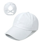 Load image into Gallery viewer, Summer Solid Color Baseball Caps Golf Wear Women Sport Leisure Cross Ponytail Hat Mesh Quick-Drying Half-Hollow Men&#39;s Peaked Cap  Amaijoin
