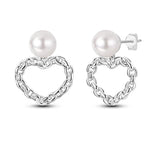 Load image into Gallery viewer, New Fashion 925 Sterling Silver Double Circle Earrings For Women Shining Zircon Piercing Ear Studs Fine Engagement Jewelry  Amaijoin
