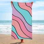 Load image into Gallery viewer, Microfiber Beach Towel Rainbow Striped Pool Towels Quick Dry Towel Summer Beach Towels Swimming Towel for Adults Kids  Amaijoin
