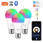 Load image into Gallery viewer, Tuya Wifi/Bluetooth Smart Bulb Alexa Led Lamp E27 RGB Smart Light Bulbs 110V 220V Smart Lamps For Google Assisatnt Smart Life  Amaijoin
