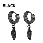 Load image into Gallery viewer, 9 pair Punk Black Multiple Styles Stainless Steel Stud Earrings For Men and Women Gothic Street Pop Hip Hop Ear Jewelry Gift  Amaijoin
