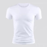 Load image into Gallery viewer, New Men&#39;s Short Sleeve T-Shirt Basic Plain Casual Gym Muscle Crew Neck T-Shirts Slim Fit Tops Tee Summer Man Clothing  Amaijoin
