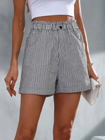 Load image into Gallery viewer, New summer casual pocket striped casual shorts women&#39;s wear  Amaijoin
