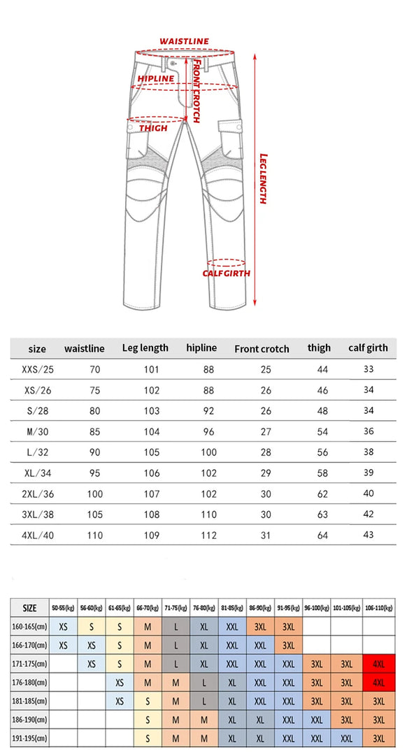 Calças Slim Fit Motard Pro (Homem)  Amaijoin