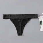 Carregue a imagem no visualizador da Galeria, Birdtree 3PCS 100%Mulberry Silk Briefs Women Lace Sexy G-String Thong Panties Solid Color Underwear Lingerie Intimates P30387QC  Amaijoin
