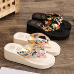 Load image into Gallery viewer, 2024 Fashion Women Flip Flops Summer Beach Platform Slippers Casual Outside Wedges Sandals Summer Women Shoes  Amaijoin
