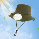 Load image into Gallery viewer, Fan Cooling Hat Breathable Fisherman Hat with Fan for Women Adults Climbing  Amaijoin
