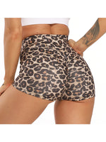 Load image into Gallery viewer, Sexy Booty Shorts Women Quick Drying Push Up Femme Shorts High Waist Workout Gym Shorts Stripe Leopard Fitness Running Shorts  Amaijoin
