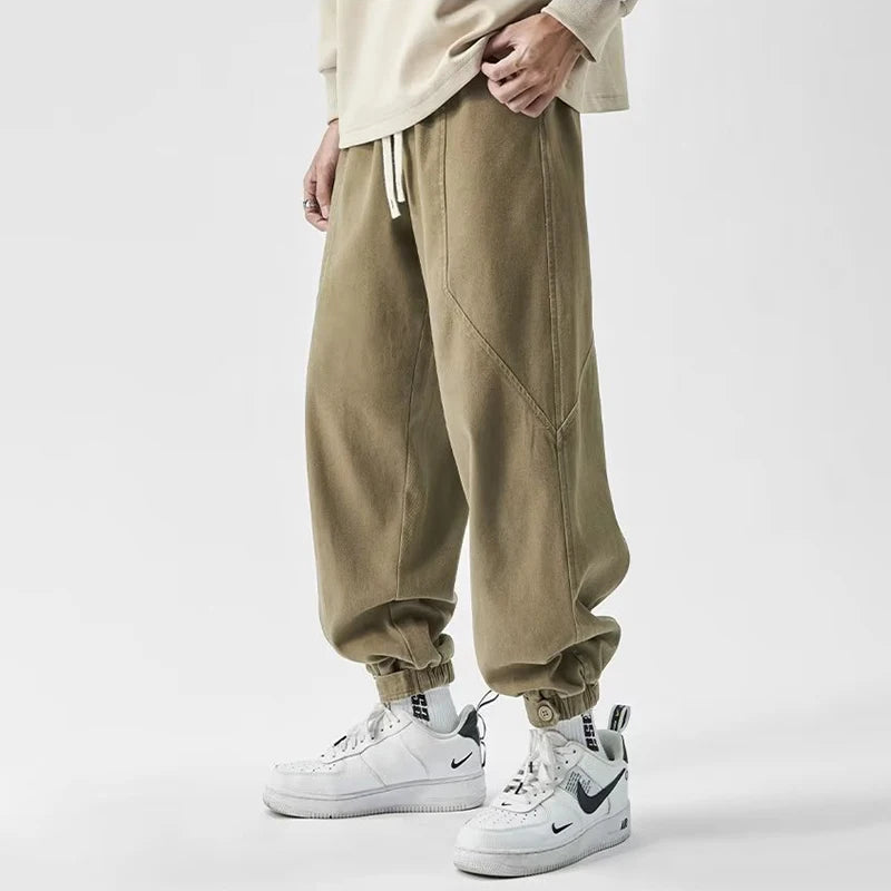 HOUZHOU Japanese Cargo Pants Male Oversize Korean Khaki Outdoor Loose Casual Trousers Big Size Harajuku Streetwear Hip Hop 4XL  Amaijoin