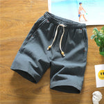 Load image into Gallery viewer, Summer Capris Cotton Hemp Shorts Men&#39;s Thin Casual Loose Large Shorts  Amaijoin
