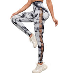 Load image into Gallery viewer, CHRLEISURE Sexy Hollow Tie Dye Yoga Pant Women Seamless Butt Lift Workout Leggings Gym Athletic Fitness Tights Activewear  Amaijoin
