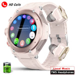 Carregue a imagem no visualizador da Galeria, ChiBear Bluetooth Call Smart Watch Women Earphone 2 in 1 TWS Wireless Earbuds Fitness Tracker Sport Waterproof Smartwatch Ladies  Amaijoin
