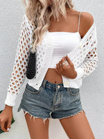 Load image into Gallery viewer, Sweater woman short long-sleeved Cardigan Small Coat Beach section of spring and summer  Amaijoin
