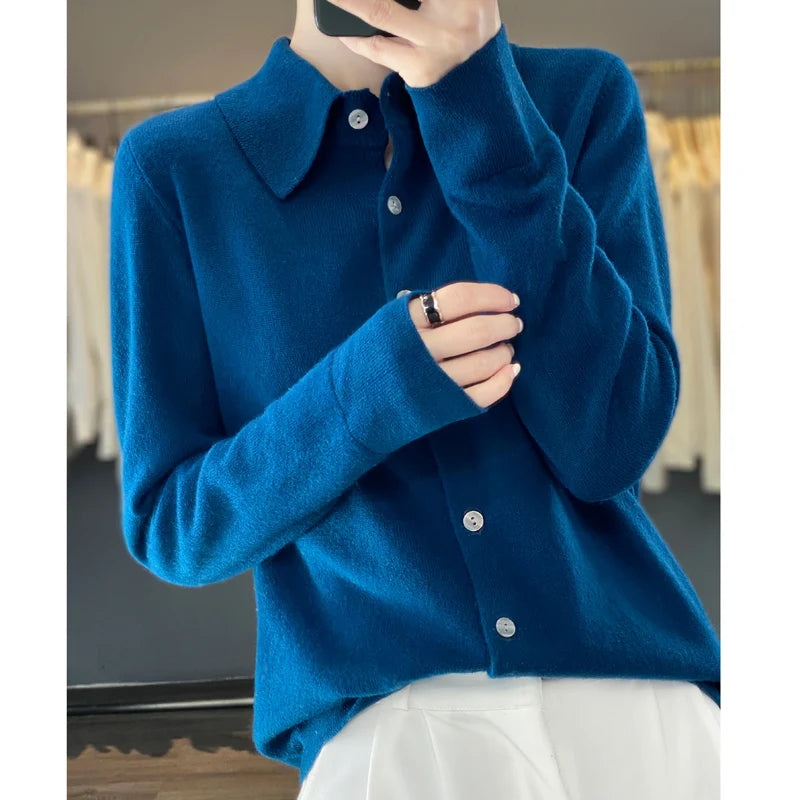 2023 Autumn and Winter Women's cardigan Women's cashmere sweater Women's sweater Fashion cardigan Women's coat  Amaijoin