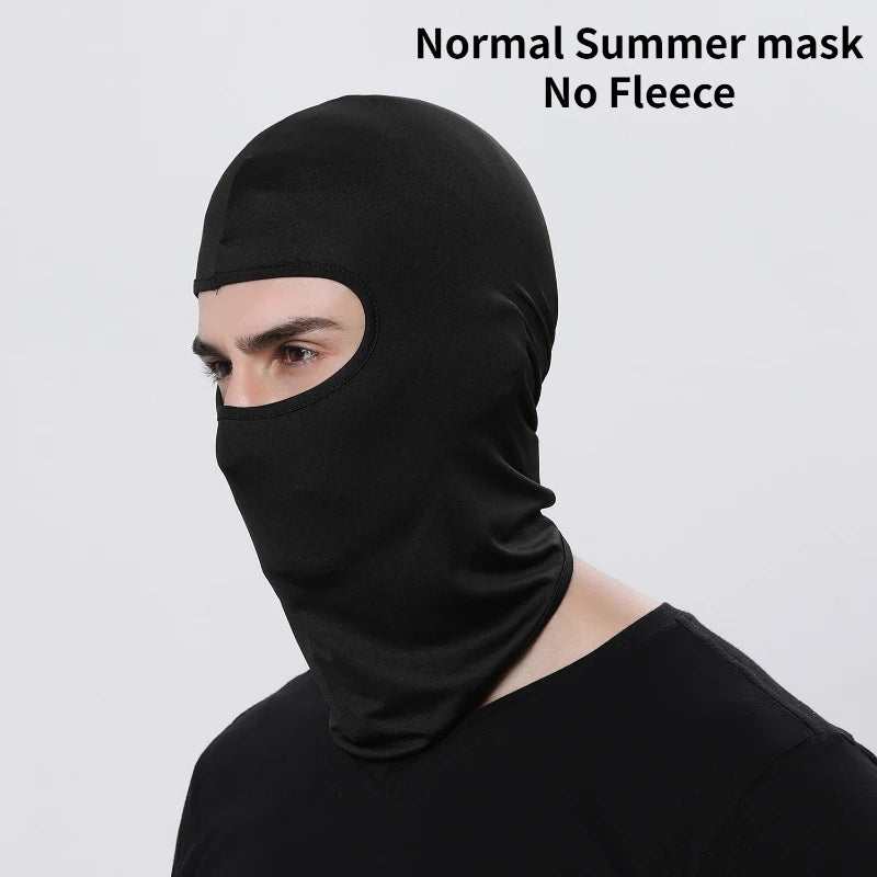 Summer Winter Warm Fleece Motorcycle Face Mask Anti-dust Windproof Full Face Cover breathable Hat Neck Helmet Mask Balaclavas  Amaijoin