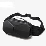 Load image into Gallery viewer, OZUKO Hard Shell Men Waist Bag Fashion Chest Bags Outdoor Sports Belt Bag for Teenager Waterproof USB Charging Male Shoulder Bag  Amaijoin
