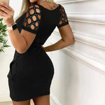 Load image into Gallery viewer, Sexy Club Hip Dress For Women 2023 Summer Slim Fit Short Skirt Elegant Pullover Female Y2K Crop Midi Dresses Vestido Girl Clothe  Amaijoin
