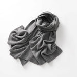 Load image into Gallery viewer, KOIJINSKY New 100% Cashmere180*45 180*40 Women&#39;s Knitted Scarf Autumn Soft Solid Scarf Winter Warm Solid Men&#39;s Scarf  Amaijoin
