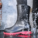 Load image into Gallery viewer, Outdoor Rain Boots Men&#39;s Mid-calf Lightweight Short Boots Waterproof Non-slip Wear-resistant Work Shoes Comfortable Garden Shoes  Amaijoin
