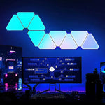 Load image into Gallery viewer, LED Triangular Quantum Lamp RGB Wall Lamp Smart Pickup Rhythm Background Light For Bedroom Bedside Night Light Office Decoration  Amaijoin
