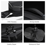 Load image into Gallery viewer, OZUKO Hard Shell Men Waist Bag Fashion Chest Bags Outdoor Sports Belt Bag for Teenager Waterproof USB Charging Male Shoulder Bag  Amaijoin
