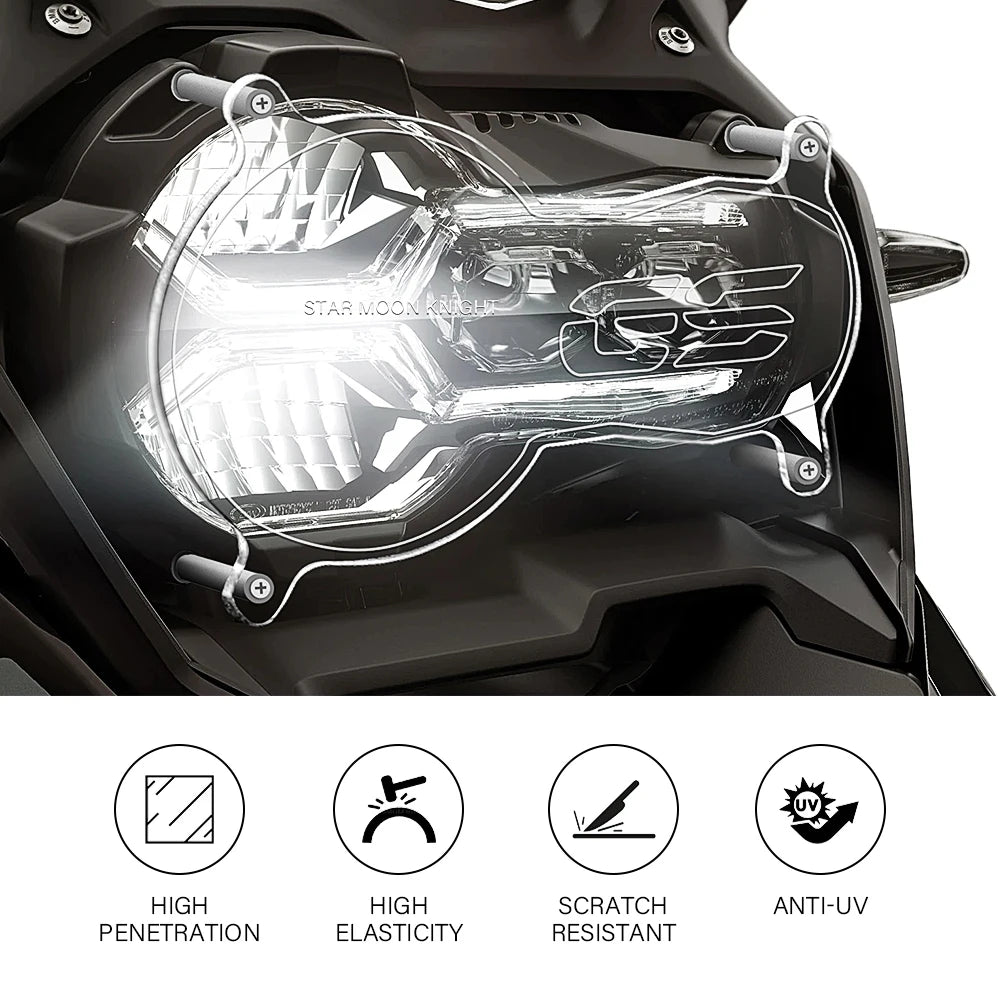 Motorcycle Acrylic Headlight Protector Light Cover Protective Guard For BMW R1200GS R1250GS R 1250 GS LC Adventure 2013 - 2023  Amaijoin